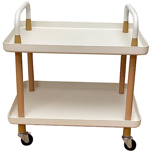 JPXXFM Küchenspeicher Rack Küche Multifunktionsrollkarren Installation Cart Wohnzimmer Zubehör Accessoires Lager Rack Rolling Storage Cart (2-stufig) von JPXXFM