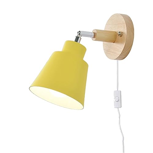 JPXXFM - Minimalistische Rotationswandmetall in Wandleuchten mit Schalter Wandmontierter Beleuchtungsbehandlung kompatibel mit Schlafzimmer Nacht von JPXXFM