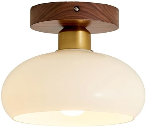 JPXXFM Mitte des Jahrhunderts moderne Dekorationglas Halbflush Mount Deckenleuchte Opal Milchglas Beleuchtung, Wand -Wandleuchten JPXXFM Mitte des Jahrhunderts moderne Dekorationglas Halbflush Mount Deckenleuchte Opal Milchglas Beleuchtung, Wand -Wandleuchten von JPXXFM