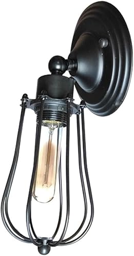 Wandleuchte Retro Metall Wand Industrie Rustikal Rustikaler Outdoor wasserdichtes Retro Bauernhaus Wandleuchte rustikales Licht im Innenraum Schlafzimmer lebende Wandleuchter Treppenkorridor, Wandlam von JPXXFM
