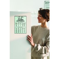 Magnet Schilder Home Wall Decor - Kühlschrankmagnet 9 X 6 In. Maße Küchenwandlung Kochkarte Fliesen Hintergrund Wandumwandlungen von JPsParcels