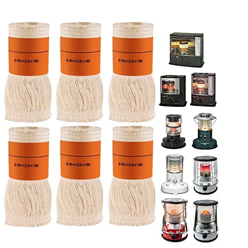 JQBFPL 6 Stücke Docht für Petroleumofen Innenräume, Dochte Petroleum Heizung Heizer, Ersatzdocht Petroleumheizer Heizstrahler, Effizienter Camping Heizung-Kochen-Petroleum Ofen, Multi-colored JQBFPL 6 Stücke Docht für Petroleumofen Innenräume, Dochte Petroleum Heizung Heizer, Ersatzdocht Petroleumheizer Heizstrahler, Effizienter Camping Heizung-Kochen-Petroleum Ofen, Multi-colored von JQBFPL