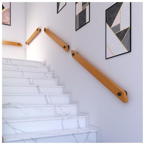 Handläufe Für Treppen,Treppengeländer Innen Und Außen,Buche Holz Handlauf, Rutschfeste Treppengeländer Stützstange Für Treppensteigen Wandgeländer Handlauf-Stützsatz Für Treppe(Size:50 CM,Color:Holz) Handläufe Für Treppen,Treppengeländer Innen Und Außen,Buche Holz Handlauf, Rutschfeste Treppengeländer Stützstange Für Treppensteigen Wandgeländer Handlauf-Stützsatz Für Treppe(Size:50 CM,Color:Holz) von JQGADL