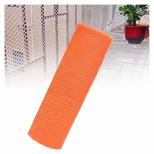Schneidbarer Tier-Drahtgitter-Zaun Mit Bändern, Maschenzaun, Vielseitiger Schwarzer Kunststoffzaun Und Netz, Geeignet Für Katze, Hund, Kaninchen, Barrier(Size:1.5*10 m/4.9*33 ft,Color:Mesh 1.2cm) von JQGADL