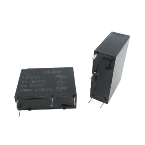 12V relay HF46F 12-HS1 HF46F 012-HS1 HF46F-12-HS1 HF46F-012-HS1 HF46F-12HS1 12V 12VDC DC12V 5A 250VAC 4PIN(100PCS) von JQPNBBCEK