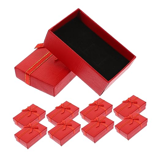JQQJZLC Ornamente tragbarer Halter 24 pcs Schmuck Organizer Box Leicht und kompakte Größe für Ohrringe Ringe Armbänder Halsketten Ornamente von JQQJZLC