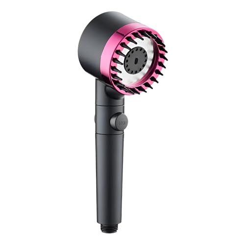 JQTOP Multifunktionale Massagedusche, Schönheitsdusche Hochdruckdusche, One Touch Einstellbare Dusche Badezimmer Badewanne Filter Dusche (Duschkopf + 1,5 m Schlauch + feste Halterung) von JQTOP