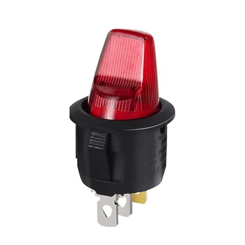 1PCS Rocker Switch ON-OFF 12V 220V LED Illuminated Lamp With Specail Button Toggle Switches For Auto Car Motor(RED,12V) von JQVZKFYFK