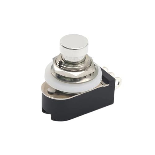 9 pin 3pdt latching guitar switch Guitar Effects Pedal Box Stomp Foot True Bypass(Black-2) von JQVZKFYFK