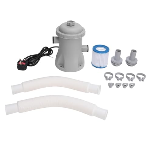 Inflatable Pool Filter Pump Kit Electric Pool Filter Pump for Above Ground Pools 330 Gallon Cartridge Pool Filters Pump System(US rules) von JQVZKFYFK
