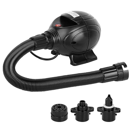 Portable 800W Electric Air Pump Inflator Deflator with 3 Nozzles for Inflatables Air Bed Mattress Float Pool Toy Flow(US Plug) von JQVZKFYFK
