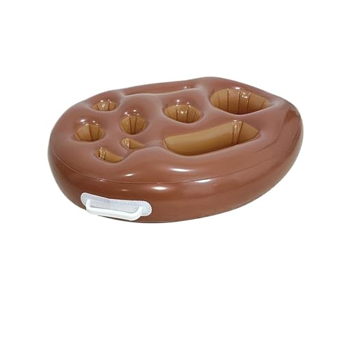 Summer Sea Bucket Cup Holder With Pump Inflatable Pool Beach Swimming Play Family Party Float Beer Drink Tray Cooler Table Toy(B) von JQVZKFYFK