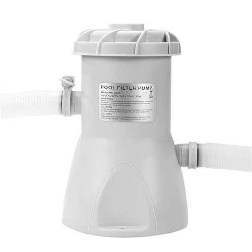 Swimming Pool Circulating Water Filter Pump Above Ground Electric Pool Filter Pump Cleaner Reusable Swimming Pool Filter Device(EU Plug) von JQVZKFYFK