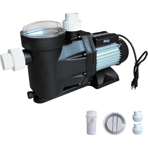 Swimming Pool Pump 3HP 110V 1100W 9000 GPH Single Speed for Above/In Ground Pool High-Flow Pool Pump with Strainer Filter Basket(1.5HP 110V) von JQVZKFYFK