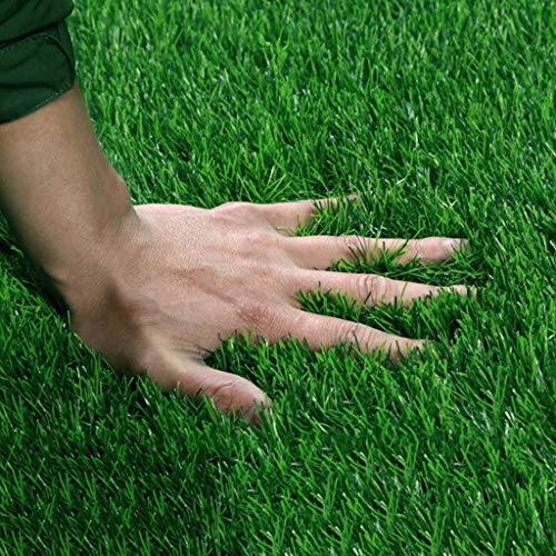 Gazon artificiel, pelouse épaisse de 2 cm, tapis de gazon doux pour animaux de compagnie, Patch sans plomb pour la décoration extérieure von JQYDDM