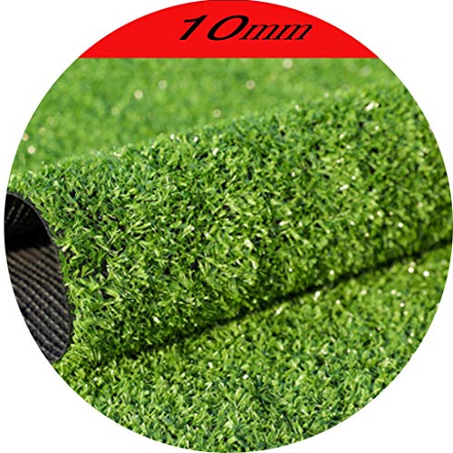 Gazon artificiel 10MM Pile haute vert foncé cryptage tapis d'herbe adapté à la décoration murale de jardin de jardin 2 1 M von JQYDDM