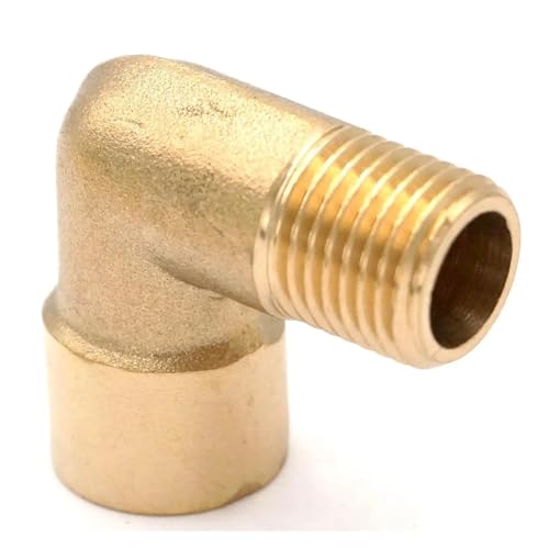 1/4" Female to 1/4" Male Thread Brass Elbow Pipe Fitting Connector Coupler 90 Deg For Water Fuel 1/4" Female to 1/4" Male Thread Brass Elbow Pipe Fitting Connector Coupler 90 Deg For Water Fuel von JRBJWYVV