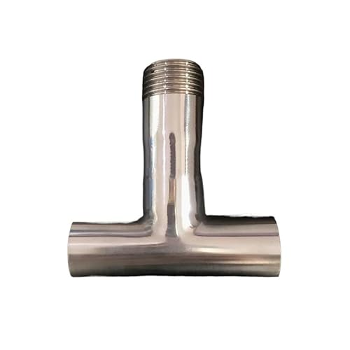 51mm Pipe OD Butt Weld x 1-1/2" BSPT Male Tee 3 Way SUS 304 Stainless Fitting Homebrew Beer Wine 51mm Pipe OD Butt Weld x 1-1/2" BSPT Male Tee 3 Way SUS 304 Stainless Fitting Homebrew Beer Wine von JRBJWYVV