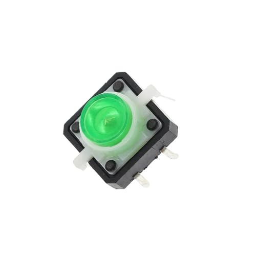 5PCS Reset Button Momentary Switch With Light 12x12x7.3 mm green LED Illuminated Tact Switch 12 * 12 * 7.3 MM von JRBJWYVV