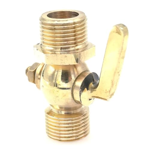 Brass Drain Petcock Shut Off Valve 3/8" Male Threaded For Fuel Gas Oil Air von JRBJWYVV
