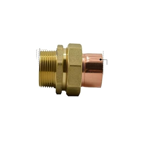 DN32 G 1-1/4" BSPP Male x Copper Inner Dia 35mm Brass Copper End Feed Fitting Union Connector Coupler Adapter Water Gas Oil DN32 G 1-1/4" BSPP Male x Copper Inner Dia 35mm Brass Copper End Feed Fitting Union Connector Coupler Adapter Water Gas Oil von JRBJWYVV