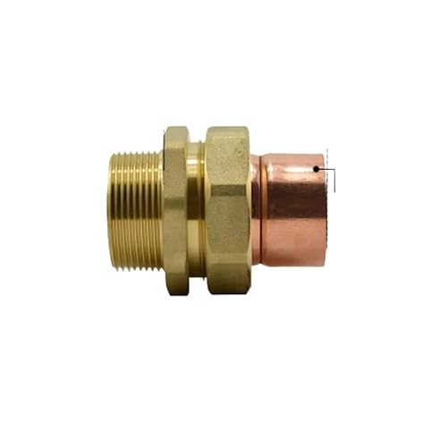 DN40 G 1-1/2" BSPP Male x Copper Inner Dia 42mm Brass Copper End Feed Fitting Union Connector Coupler Adapter Water Gas Oil DN40 G 1-1/2" BSPP Male x Copper Inner Dia 42mm Brass Copper End Feed Fitting Union Connector Coupler Adapter Water Gas Oil von JRBJWYVV