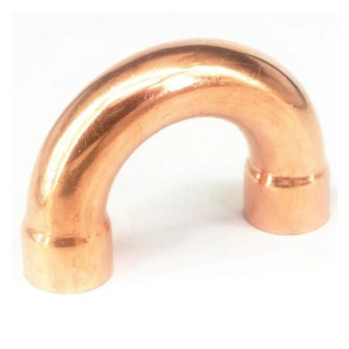 JRBJWYVV 1" Inner Diameter 25.4x1x76mm 180 Degree Bend Copper End Feed Plumbing Pipe Fitting for Gas Water Oil von JRBJWYVV