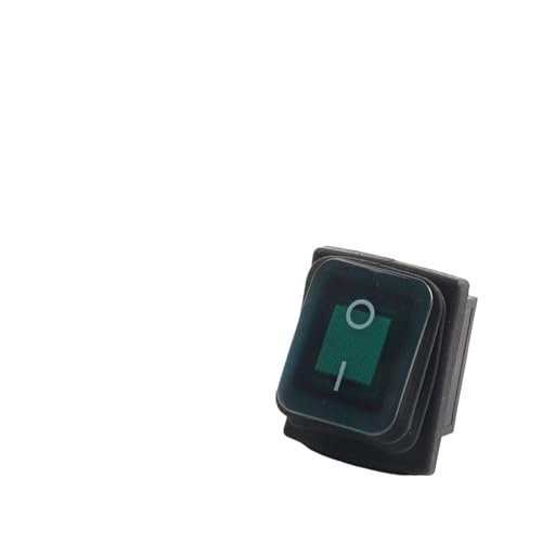 JRBJWYVV 1PCS 36x29mm Heavy Duty Waterproof Rocker Switch 4/6Pin 2/3 Position Light Illuminated 16A 250V KCD4 DPDT Toggle Rocker Switch(6Pin Green Light) von JRBJWYVV