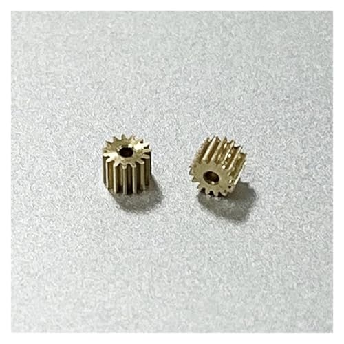 JRBJWYVV 1pc 0.2M Modulus 18T 0.98MM Teeth Metal Copper Gear for Spindle Transmission Gear Fit 1mm 1.5mm 2mm Shaft von JRBJWYVV