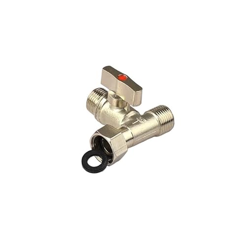 JRBJWYVV 1pcs 1/2'' Male to Male to Female Tee Type Brass Plated Loose Joint Ball Valve Thick Pipe Fitting Connector for Water Faucet JRBJWYVV 1pcs 1/2'' Male to Male to Female Tee Type Brass Plated Loose Joint Ball Valve Thick Pipe Fitting Connector for Water Faucet von JRBJWYVV