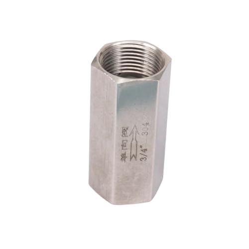 JRBJWYVV 304 Stainless Steel One Way Check Valve 3/4" Female Threaded Max Pressure 3 Mpa for air Gas Water von JRBJWYVV