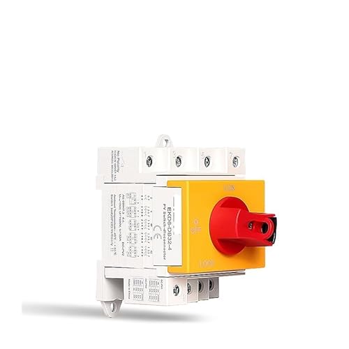 JRBJWYVV 4P PV Solar DC Trennschalter 1000V 32A DIN-Schiene Drehschalter Trennschalter für Solar Drehgriff EKD6-DB32-4 JRBJWYVV 4P PV Solar DC Trennschalter 1000V 32A DIN-Schiene Drehschalter Trennschalter für Solar Drehgriff EKD6-DB32-4 von JRBJWYVV
