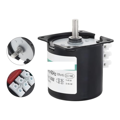 JRBJWYVV 60KTYZ Synchronous Gear Motor CW/CCW High Torque Permanent Magnet Micro Electric Motor AC 220V_2.5RPM JRBJWYVV 60KTYZ Synchronous Gear Motor CW/CCW High Torque Permanent Magnet Micro Electric Motor AC 220V_2.5RPM von JRBJWYVV