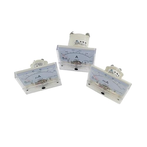 JRBJWYVV 85C1 Ammeter DC Analog Current Meter Panel Mechanical Pointer Type 1/5/10/20/30/50/100/200/300/500mA A(50mA) von JRBJWYVV