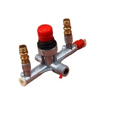 JRBJWYVV Air Compressor Parts Bama Bracket/Wind/air Compressor Outlet 6 Ports Iron Bracket with Valve Adjustable Pressure JRBJWYVV Air Compressor Parts Bama Bracket/Wind/air Compressor Outlet 6 Ports Iron Bracket with Valve Adjustable Pressure von JRBJWYVV