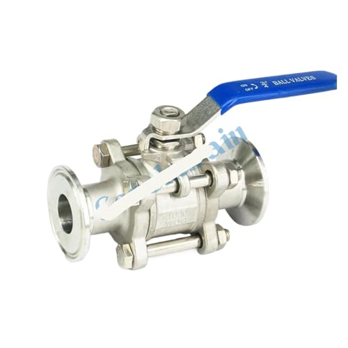 JRBJWYVV DN20 Fit 25mm Pipe OD 1.5" Tri Clamp 304 Stainless Steel 3-Piece Type Sanitory Ferrule Ball Valve JRBJWYVV DN20 Fit 25mm Pipe OD 1.5" Tri Clamp 304 Stainless Steel 3-Piece Type Sanitory Ferrule Ball Valve von JRBJWYVV