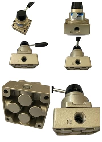 JRBJWYVV HV-200B HV200B RC1/4 Pneumatic Switch Three Four-Way Hand Rotary Valve one to Two Manual air Valve Switch reversing Valve von JRBJWYVV