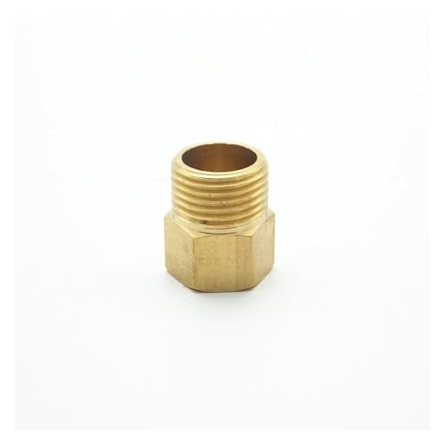 JRBJWYVV M16*1.5 Female Thread x 1/2" BSP Male Thread Connection Brass Pipe Fitting Adapter Coupler Connector for Pressure Gage von JRBJWYVV
