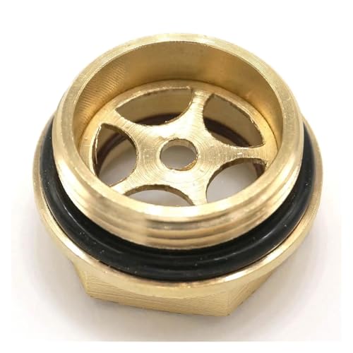 JRBJWYVV M27x1.5mm Metric Male Brass Oil Level Sight Glass Window Hex Head for Air Compressor Gearbox von JRBJWYVV