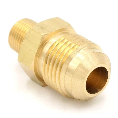 SAE Thread 5/8"-18 UNF Fit Tube OD 3/8" - 1/8" NPT Male Brass SAE 45 Degree Pipe Fitting Adapters Connectors 1000PSI von JRBJWYVV