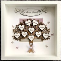Personalisierter Stammbaum 3D Box Rahmen, Familie, Enkel von JRCraftingStore
