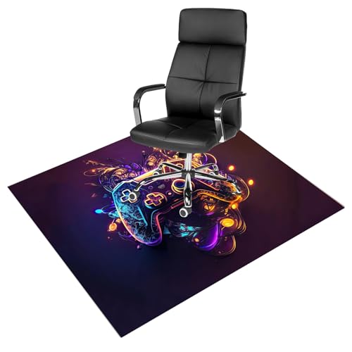 90 * 120cm Rechteckig Gaming Teppich Bodenschutzmatte for Hartböden, Anti-Rutsch Bürostuhl Unterlage Schreibstuhlunterlage(Color:20) von JRHTD