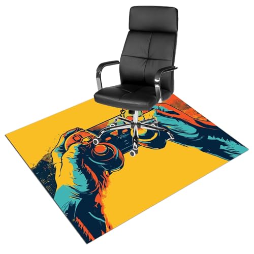 Gaming Teppich Bodenschutzmatte Unterlage Bürostuhl, Schreibtischstuhl Unterlage for HartbödenProfessionelle Schutzmatte(Color:2,Size:100 * 140cm) von JRHTD