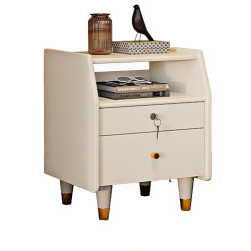 JRHTD Moderner Nachttisch, Bedside Table Nightstand, Sofatisch Beistelltische für Schlafzimmer, 43,5 * 40 * 55,5 cm(5) von JRHTD
