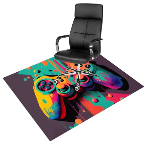 Rechteck Gaming Teppich Bodenschutzmatte Bürostuhl for Hartböden, Schreibtischstuhl Unterlage Bodenschutzmatten(Color:3,Size:90 * 120cm) von JRHTD