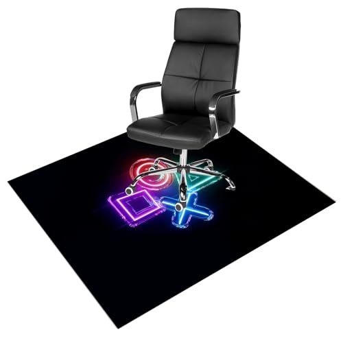 Rechteckig Gaming Teppich, Bodenschutzmatte Bürostuhl Stuhlunterlage Rechteckig Bodenmatte rutschfest Bürostuhlunterlage (Color : 5, Size : 140 * 160cm) von JRHTD