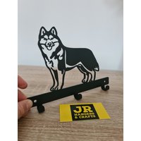 Hundeleine/ Leine, Schlüssel, Mantel, Tür, Handtuch, Aufhänger, Halter, Ablage, Haken - Husky von JRHangersAndCrafts