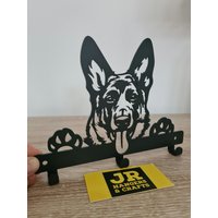 Hundeleine, Schlüssel, Mantel, Tür, Handtuch, Aufhänger, Halter, Haken - Schäferhund Elsser von JRHangersAndCrafts