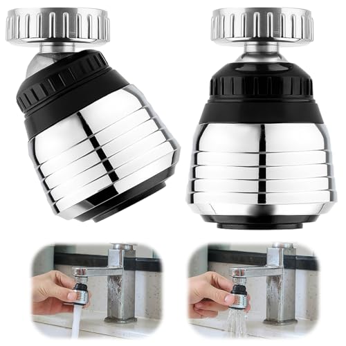 2PCS 360° Drehbar Wasserhahn Luftsprudler, Wasserhahn Aufsatz Küche, Wasserhähne Sieb Für, 2 Modi Wasserhahn Luftsprudler mit Adaptern für Wasserhahn Brause Küche Bad Aufsatz 2PCS 360° Drehbar Wasserhahn Luftsprudler, Wasserhahn Aufsatz Küche, Wasserhähne Sieb Für, 2 Modi Wasserhahn Luftsprudler mit Adaptern für Wasserhahn Brause Küche Bad Aufsatz von JRILUO