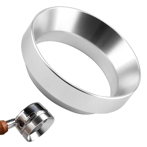 Kaffee Siebträger Dosierring 51mm, Espresso Dosiertrichter Kaffeedosierring mit Magnetischem aus Aluminiumlegierung, Siebträger Zubehör Kaffee Zubehör Siebträgermaschine Zubehör Dosing Funnel Ring von JRILUO